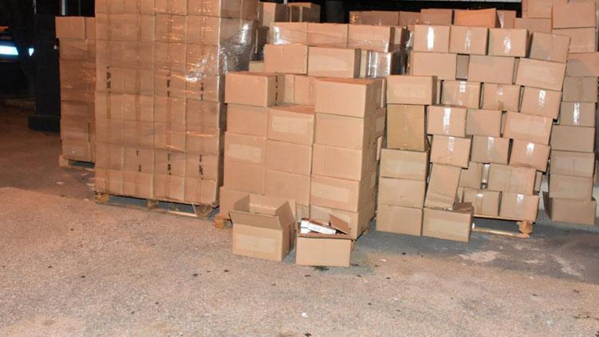 4 milyon lira değerinde 10 ton kaçak tütün ele geçirildi