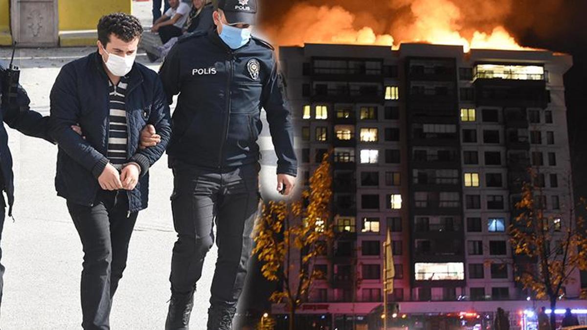 İşine son verilince binada yangın çıkarmıştı! Kapıcı tahliye edildi