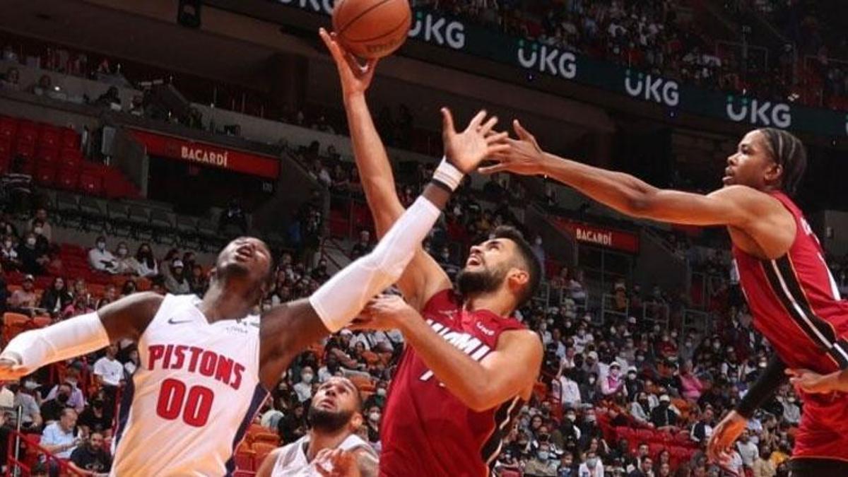 Ömer Yurtseven Miami Heat tarihine geçti! 8 sayı, 12 ribaund, 1 asist...