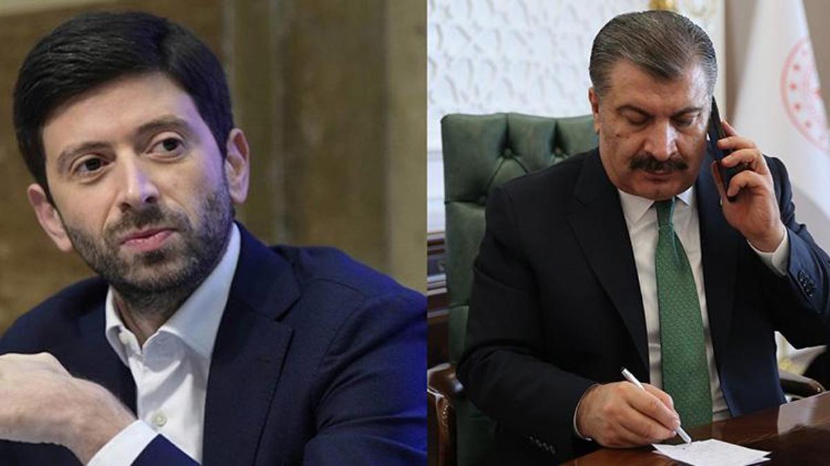 Bakan Koca, İtalyan mevkidaşıyla görüştü