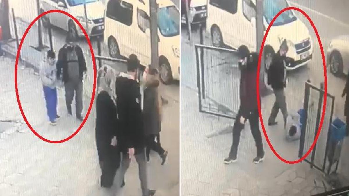 Yere düşen engelli oğluna tekme atan babaya gözaltı