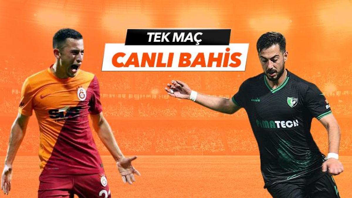 Galatasaray - Denizlispor maçı Tek Maç ve Canlı Bahis seçenekleriyle Misli.com’da