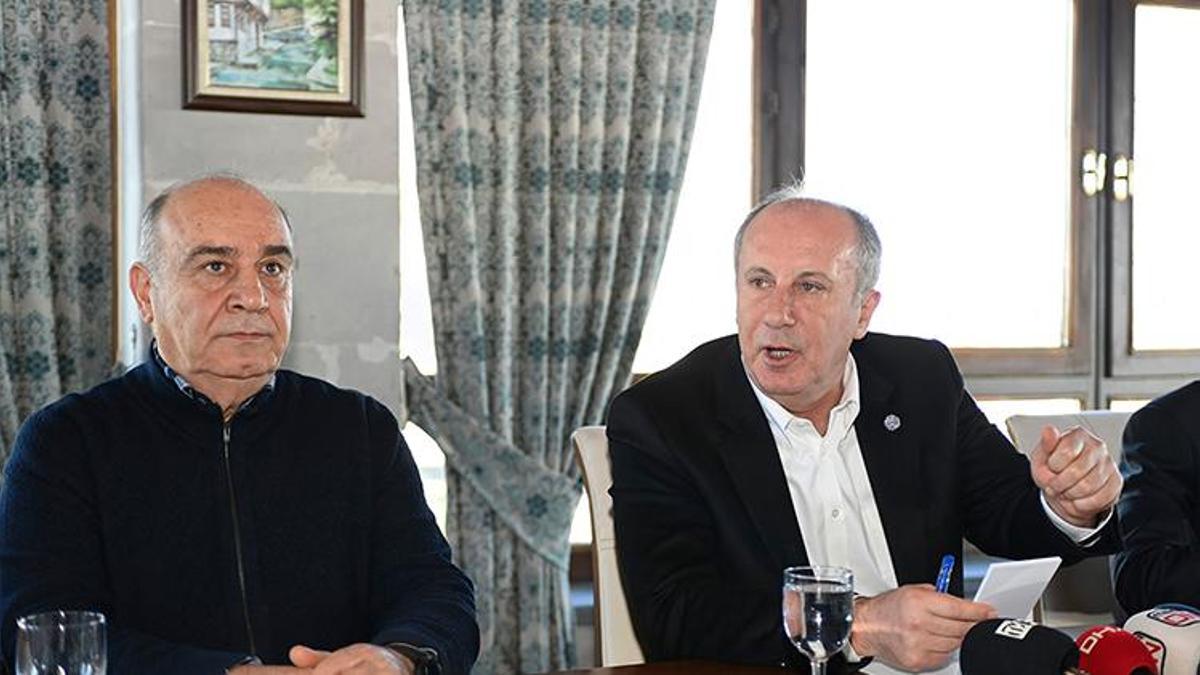 İnce: Hiçbir siyasi parti hazine yardımı almasın