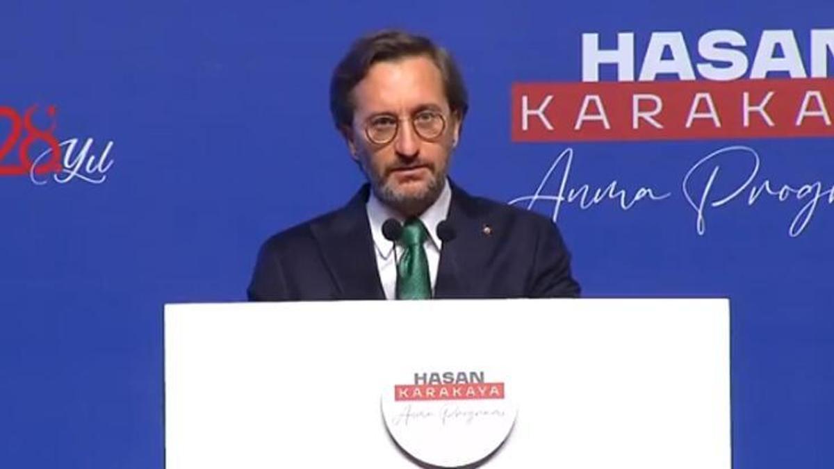 Fahrettin Altun, gazeteci Hasan Karakaya'nın anma programında konuştu