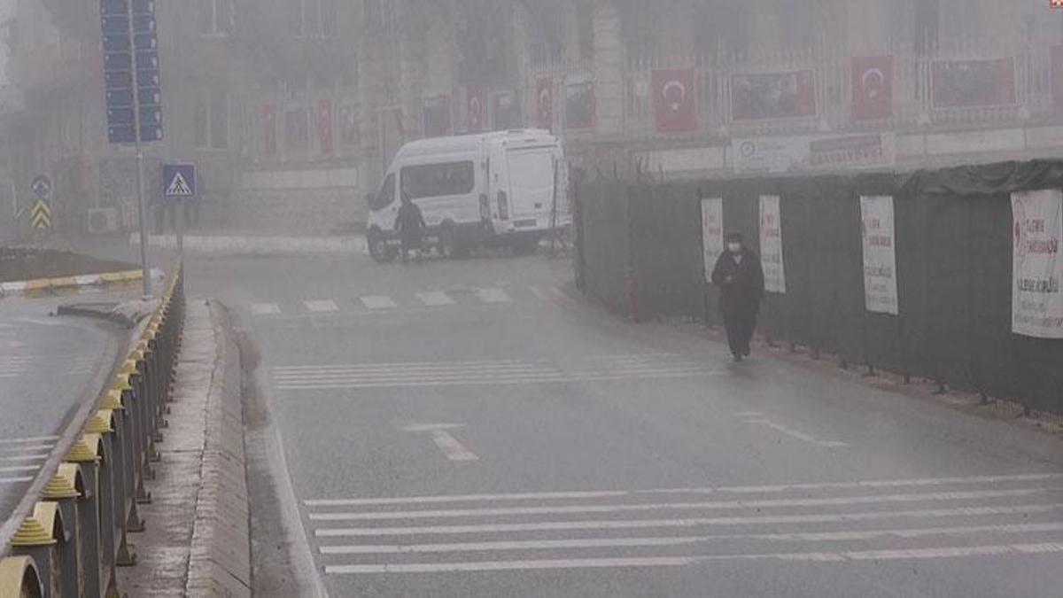 Edirne'de sis etkili oldu; görüş mesafesi 30 metreye düştü