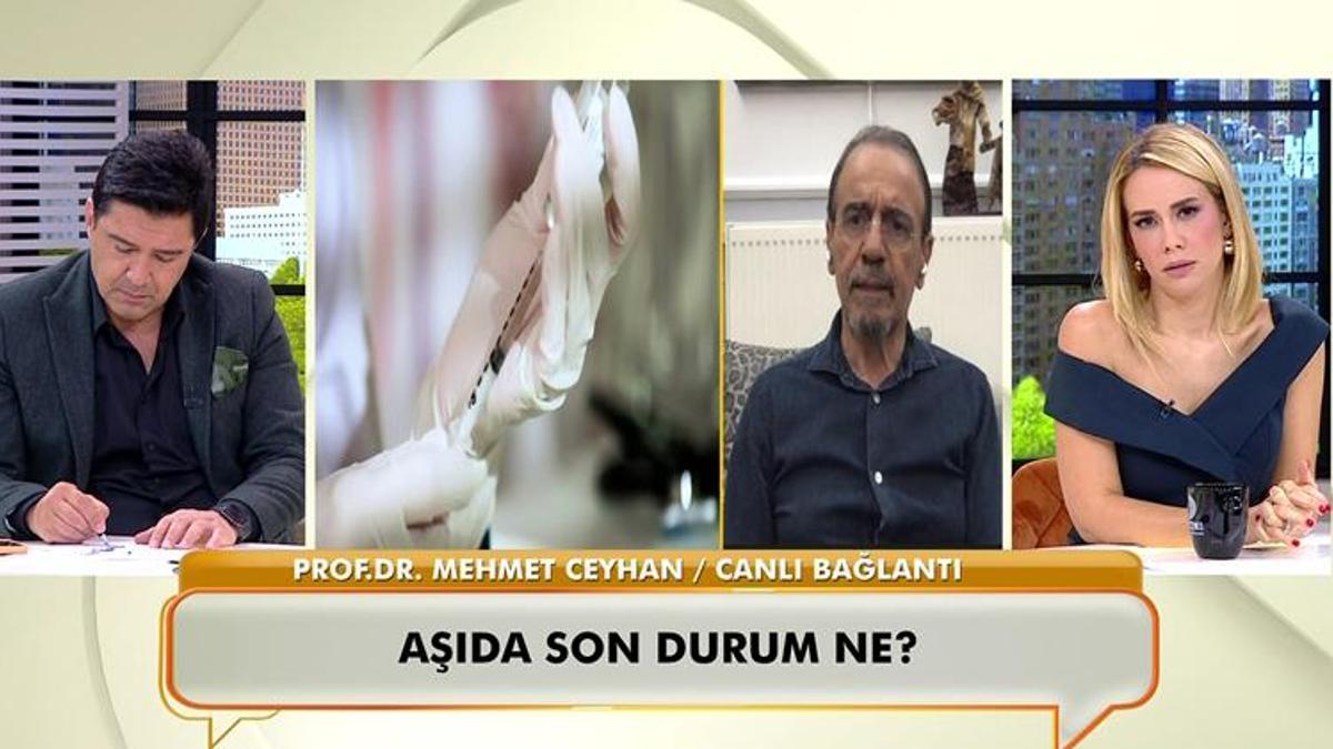 Neler Oluyor Hayatta programına bağlanan  Pr. Dr. Mehmet Ceyhan, Ateş Kara Turkovac aşısı hakkında açıklama yaptı!