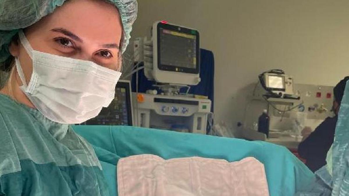 Karnından 9 kiloluk tümör çıktı