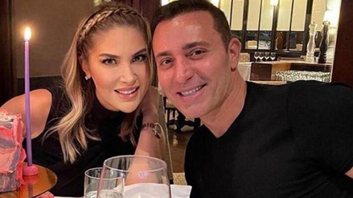 Melis Sütşurup'tan Mustafa Sandal'a romantik kutlama!