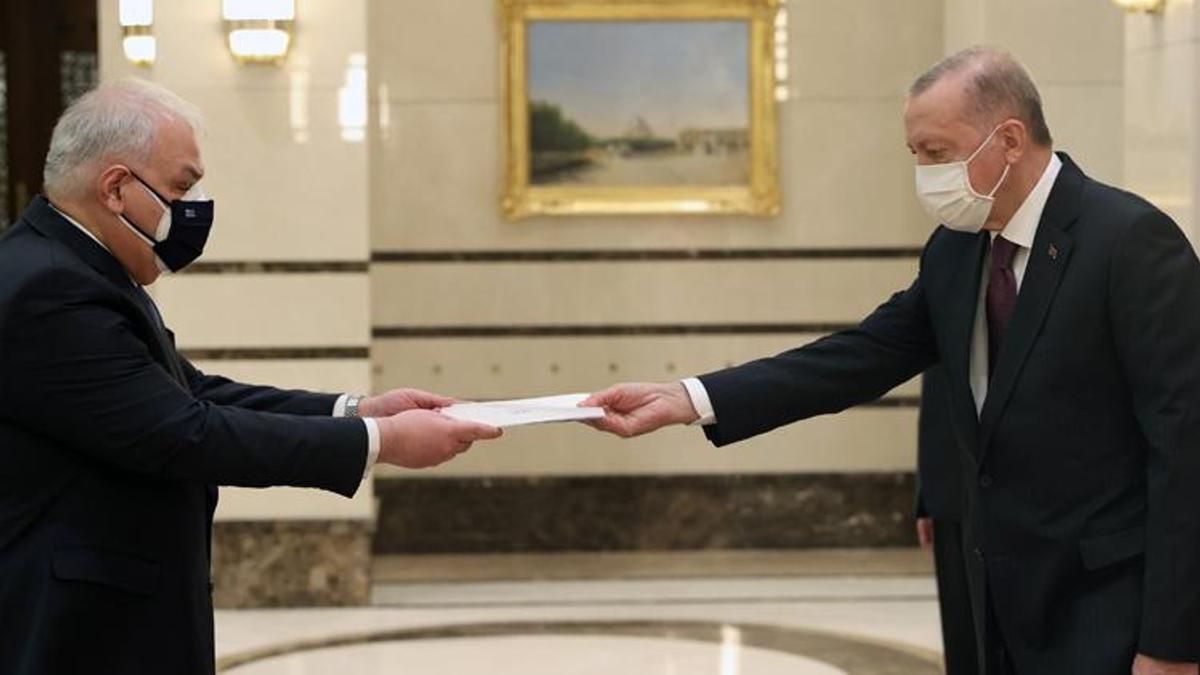 Cumhurbaşkanı Erdoğan, Yunanistan Büyükelçisi'nin güven mektubunu kabul etti