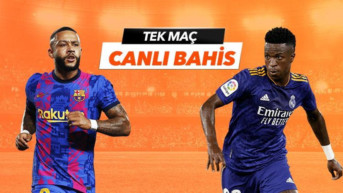 Barcelona - Real Madrid maçı Tek Maç ve Canlı Bahis seçenekleriyle Misli.com’da