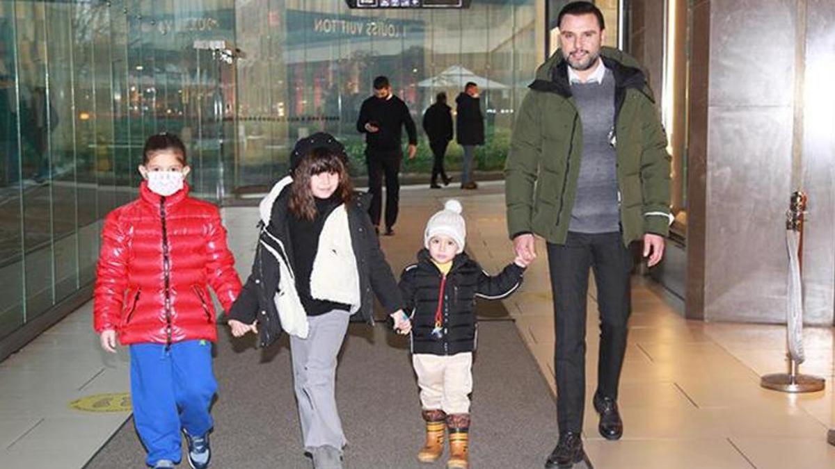 Alişan karne gününde yeğenlerini yalnız bırakmadı