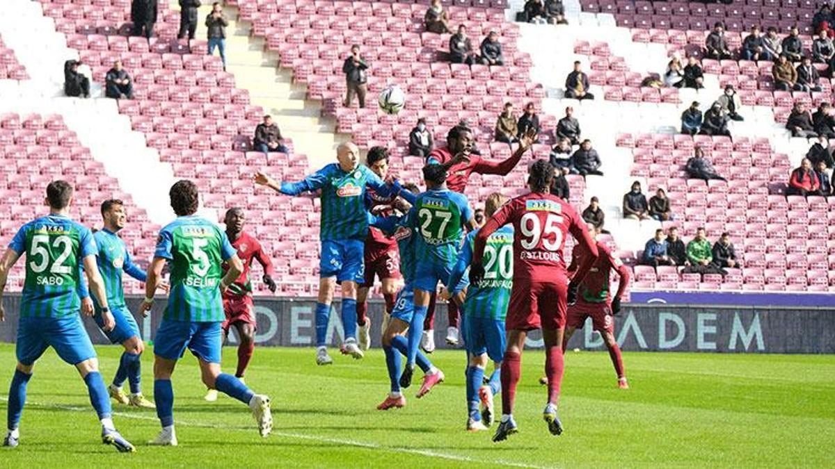 Hatayspor - Ç.Rizespor maçı başladığı gibi bitti