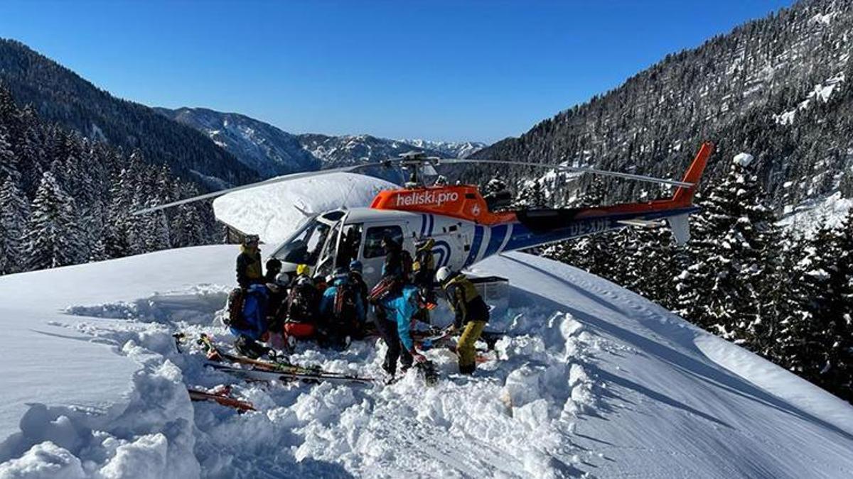 'Heliski' heyecanı sürüyor; ilk kafile, adrenalin dolu anlar yaşadı