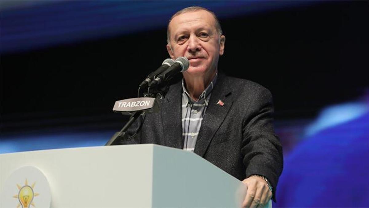 Cumhurbaşkanı Erdoğan, Trabzon'da vatandaşlara seslendi
