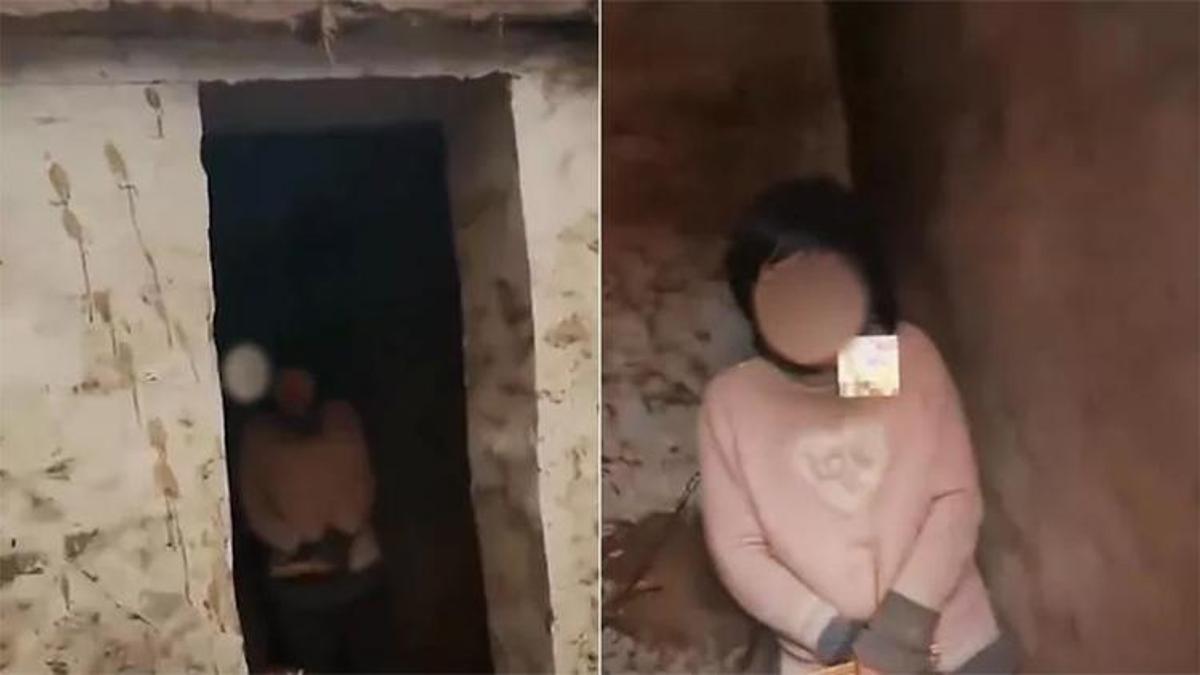 Çin'de zincirle hapsedilen kadının görüntüleri infial yarattı