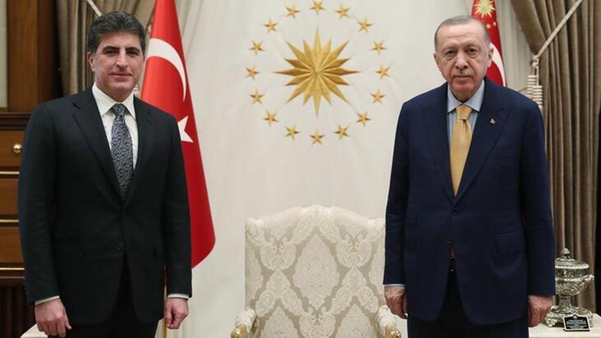 Cumhurbaşkanı Erdoğan, IKBY Başkanı Barzani’yi kabul etti