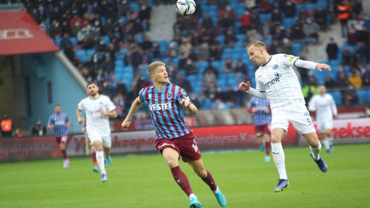 Lider 3 puanı tek golle aldı! Trabzonspor: 1 - Kasımpaşa: 0