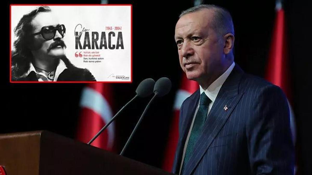 Cumhurbaşkanı Erdoğan Cem Karaca'yı andı!