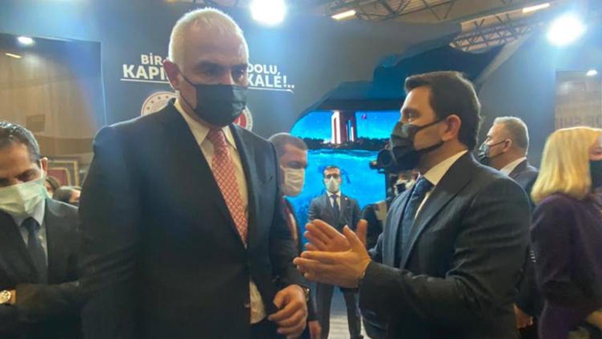 Kültür ve Turizm Bakanı Ersoy, EMITT Fuarı'nda Tarihi Alan Başkanlığı standını gezdi