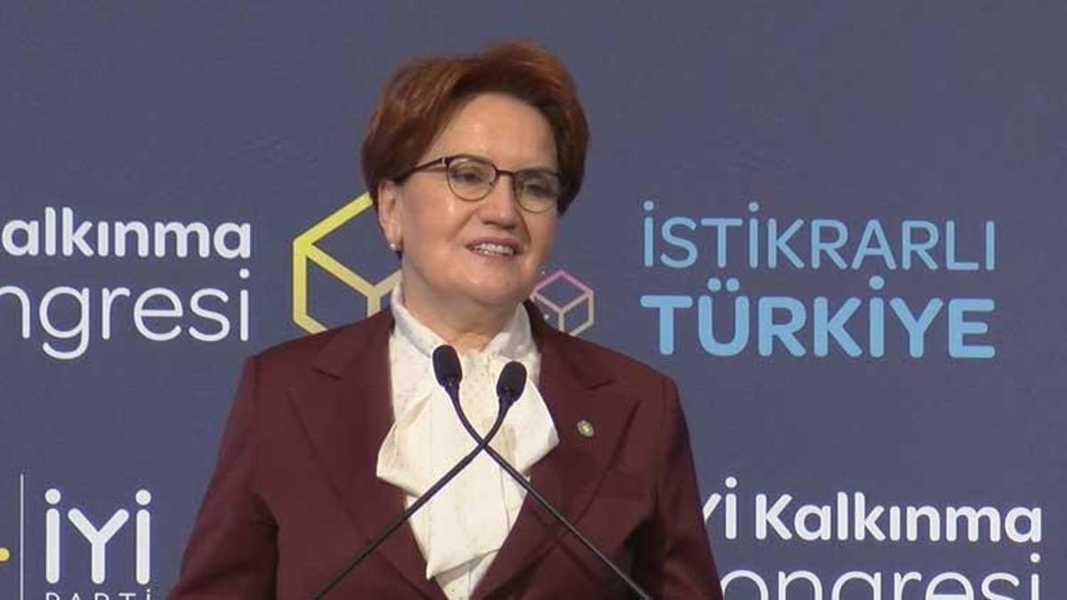 Akşener 'İYİ Kalkınma Kongresi'nde konuştu