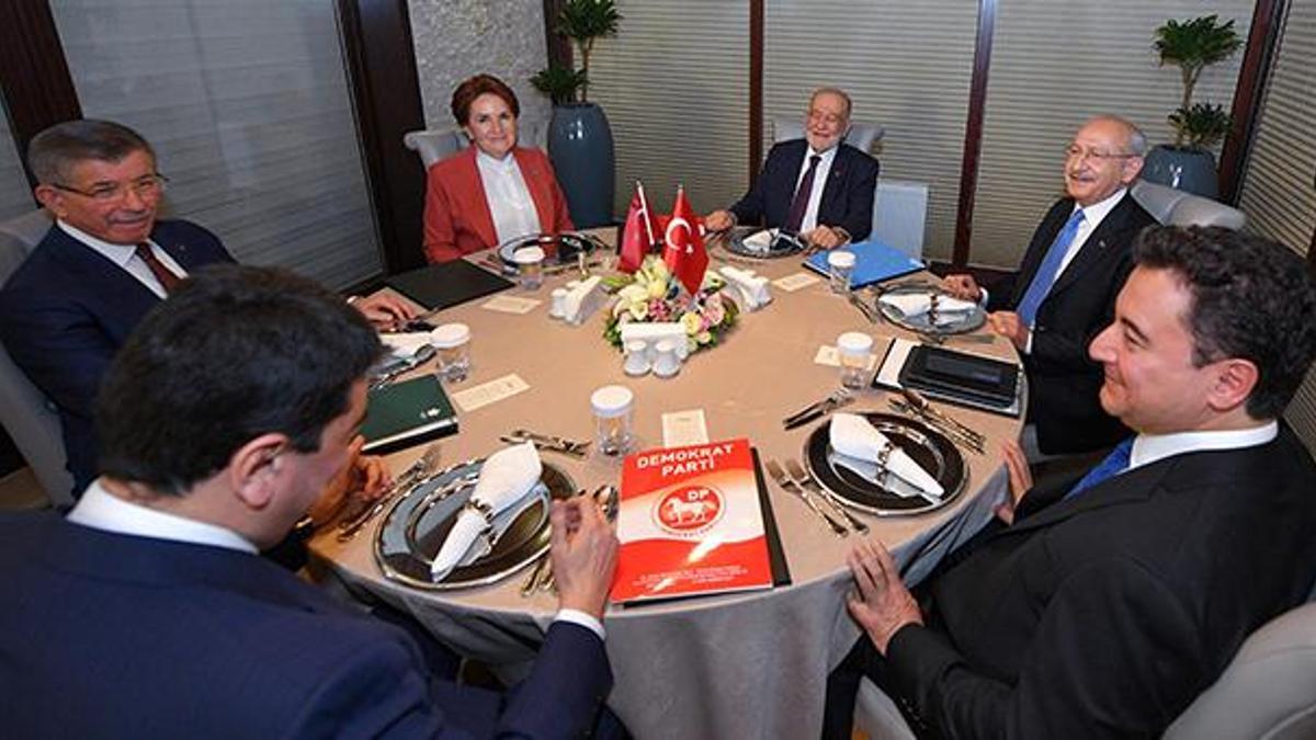 6 muhalefet partisi lideri bir araya geldi