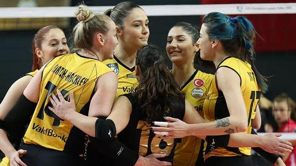 VakıfBank ASPTT Mulhouse'u yenip namağlup çeyrek finale çıktı!