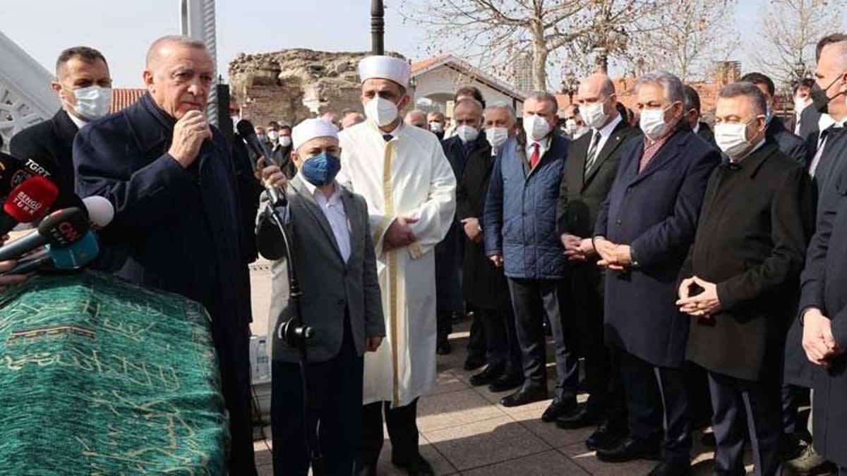 Cumhurbaşkanı Erdoğan, Ahmet Erdoğan'ın cenaze törenine katıldı
