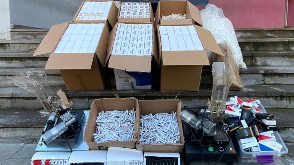 Adana'da 13 milyon kaçak makaron ele geçirildi