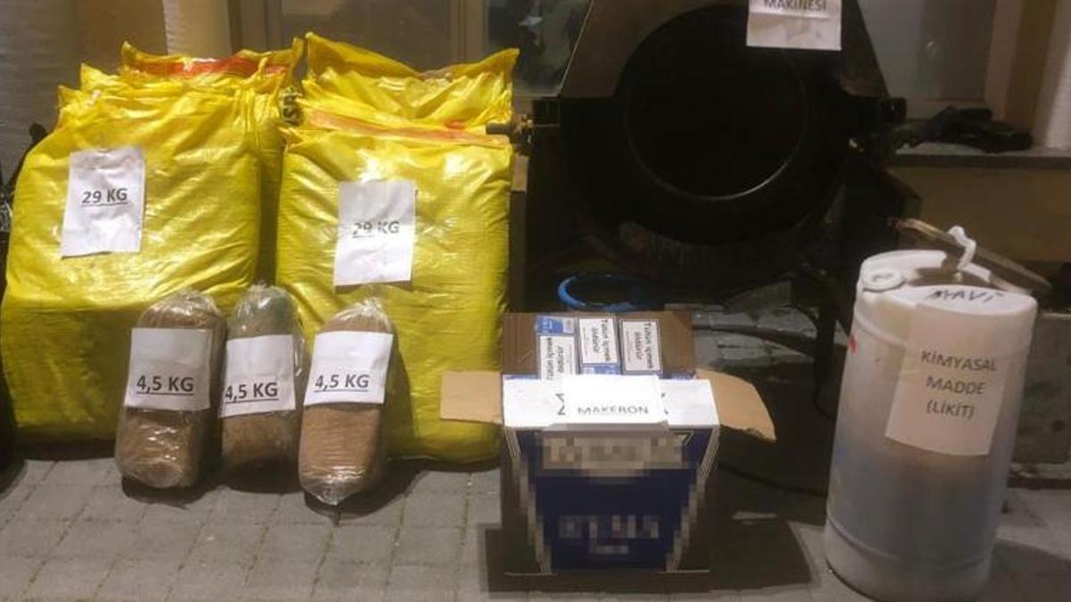 İstanbul Büyükçekmece’de kaçak tütün operasyonu