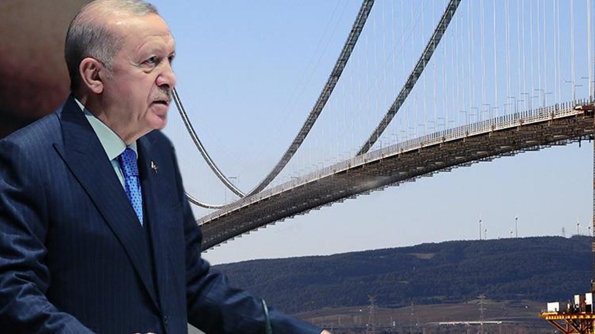 Cumhurbaşkanı Erdoğan'dan 1915 Çanakkale Köprüsü paylaşımı