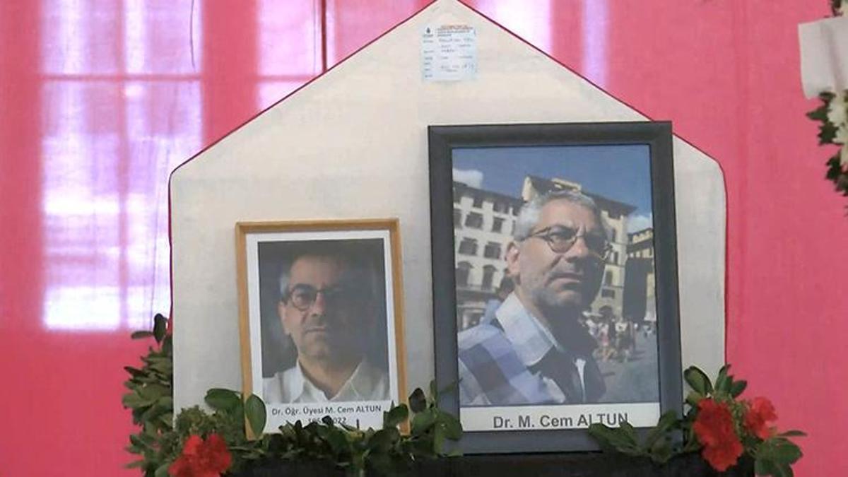 Hayatını kaybeden akademisyen Mehmet Cem Altun için tören