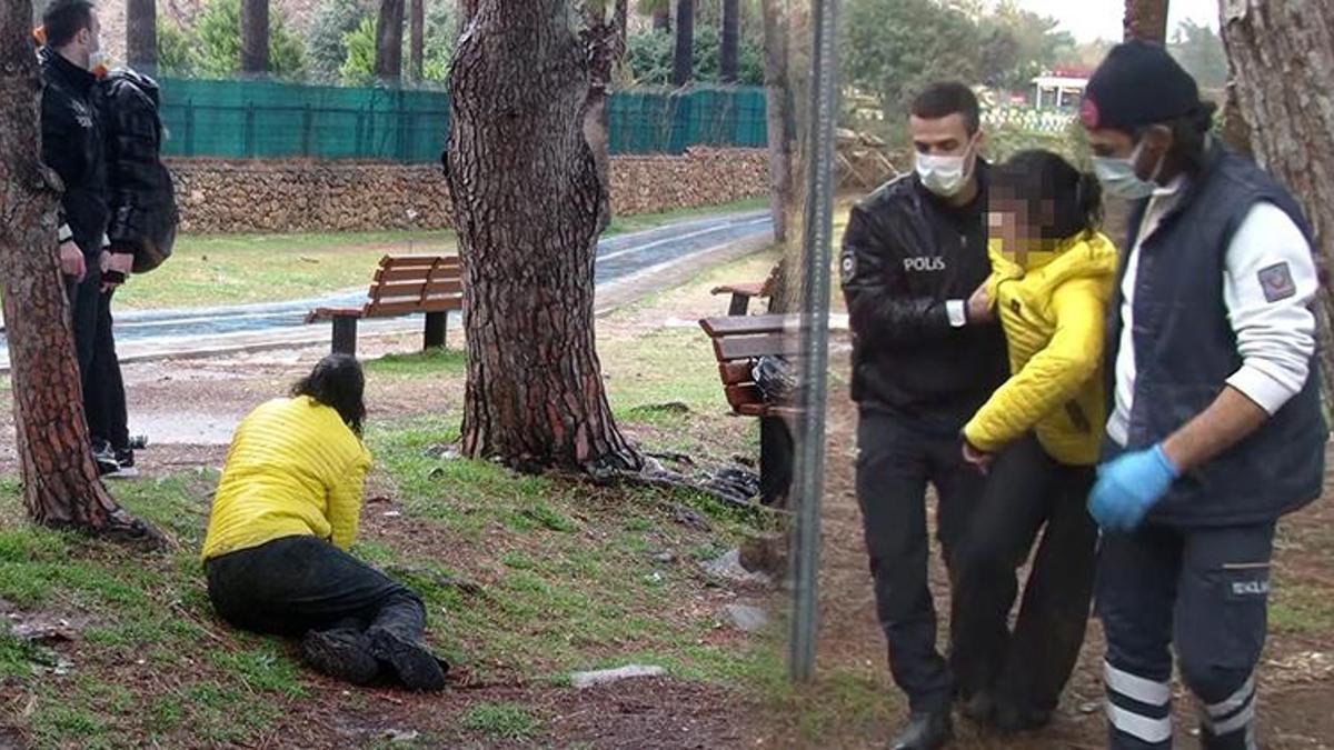 19 yaşındaki genç kız parkta yarı baygın halde bulundu!
