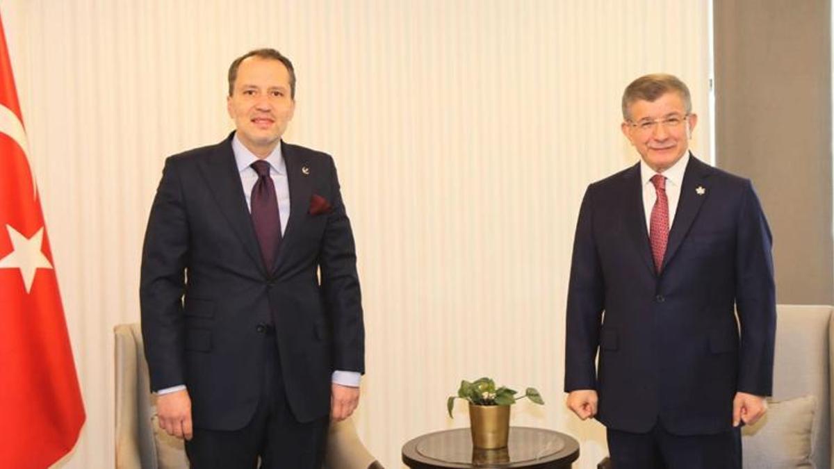 Fatih Erbakan'dan Davutoğlu'na ziyaret