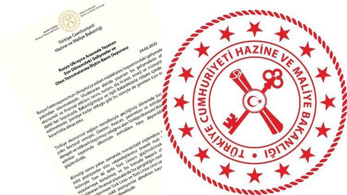 Hazine ve Maliye Bakanlığı'ndan önemli Rusya-Ukrayna savaşı açıklaması...