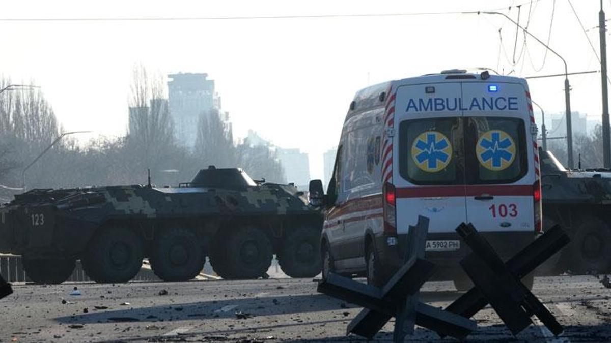 Kiev’deki hastanede yaralılar tedavi ediliyor
