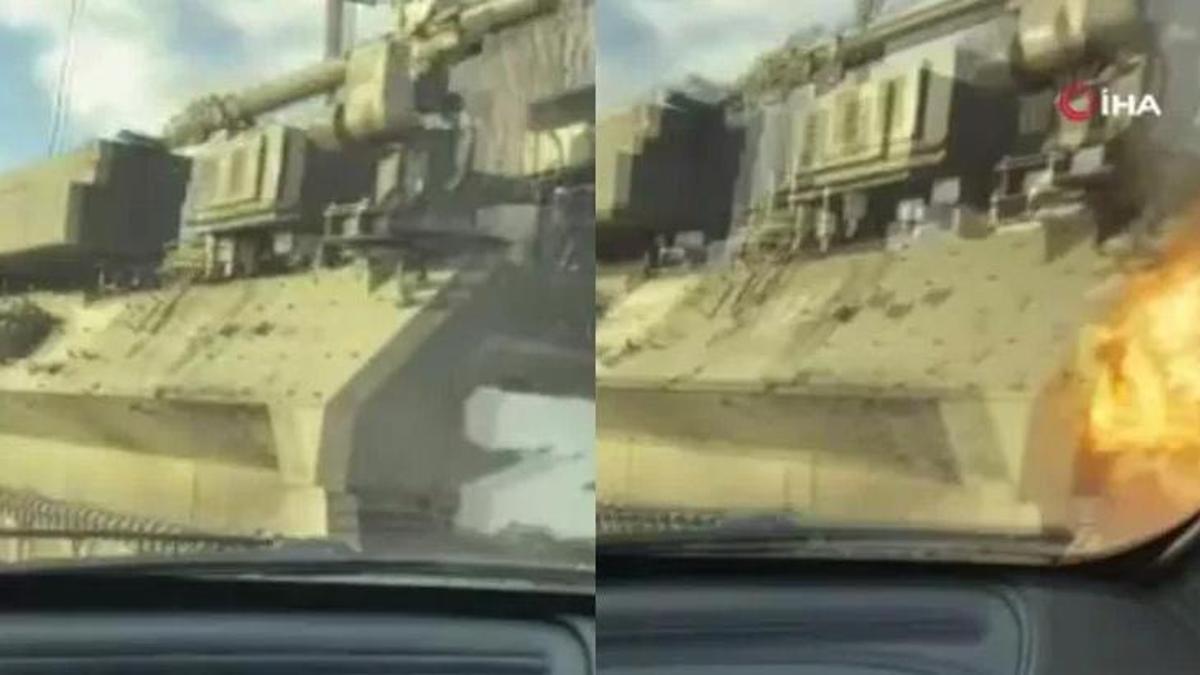 Rus zırhlı aracına molotof atan Ukraynalı kendini yaktı!