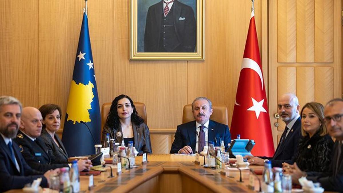 TBMM Başkanı Şentop, Kosova Cumhurbaşkanı ile görüştü
