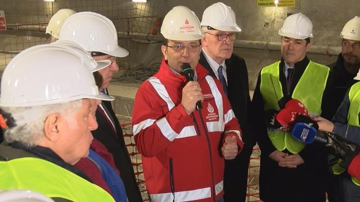 Kabataş-Mecidiyeköy-Mahmutbey metro hattındaki son rayların kaynatma işlemi yapıldı