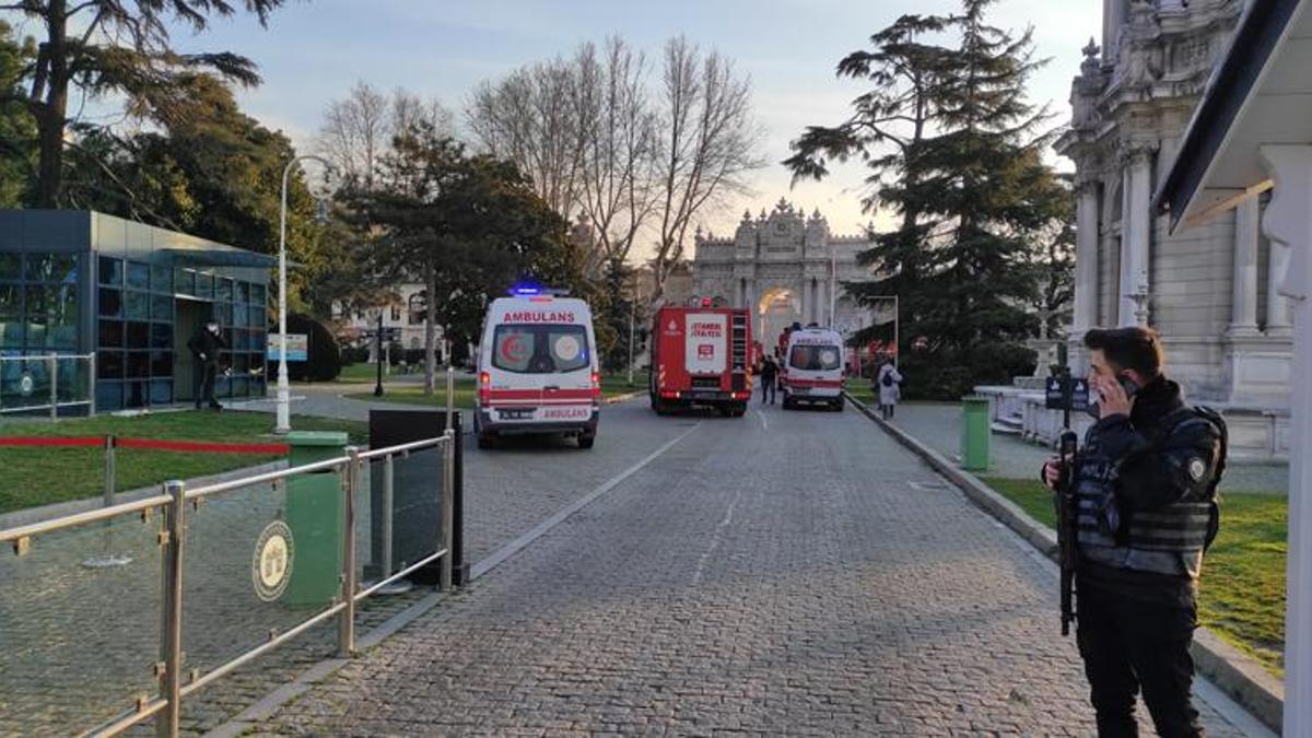 Dolmabahçe Sarayı'nda yangın!