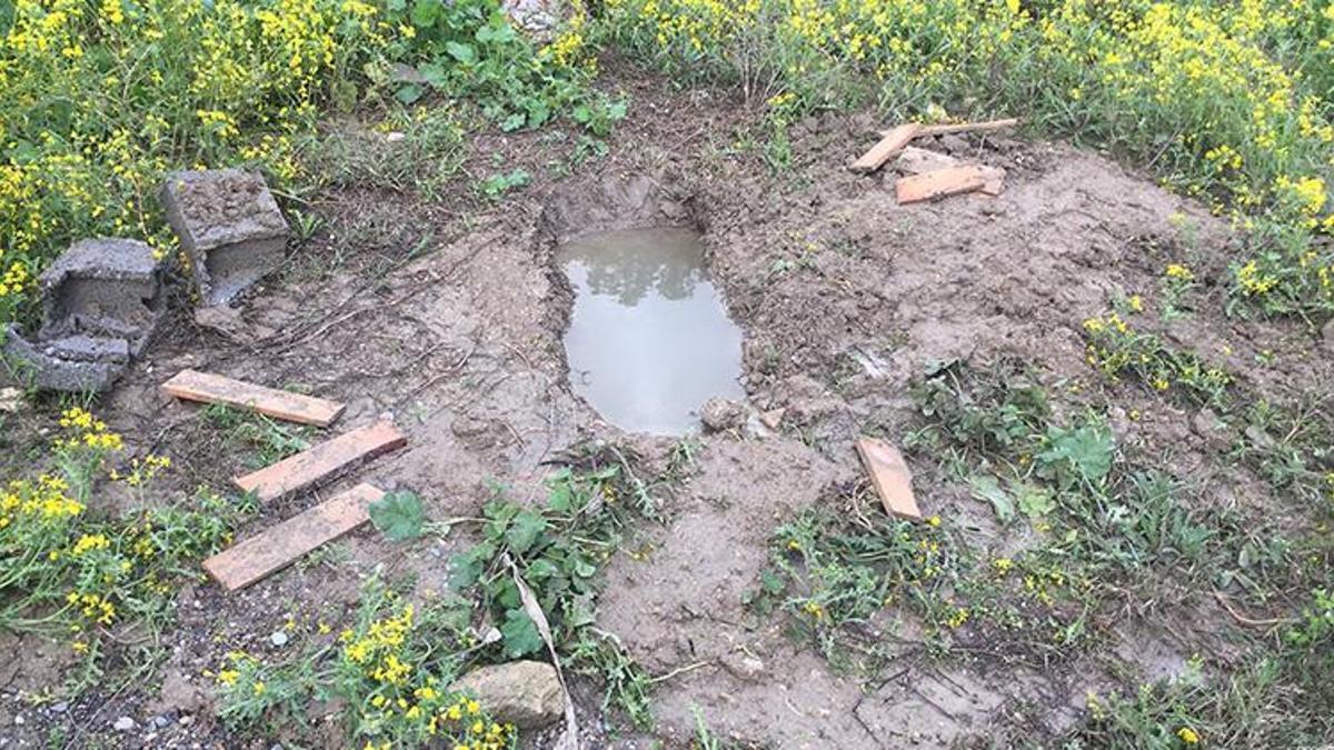 Mezarlığa gömülmüş cenin bulundu! Polis çalışma başlattı