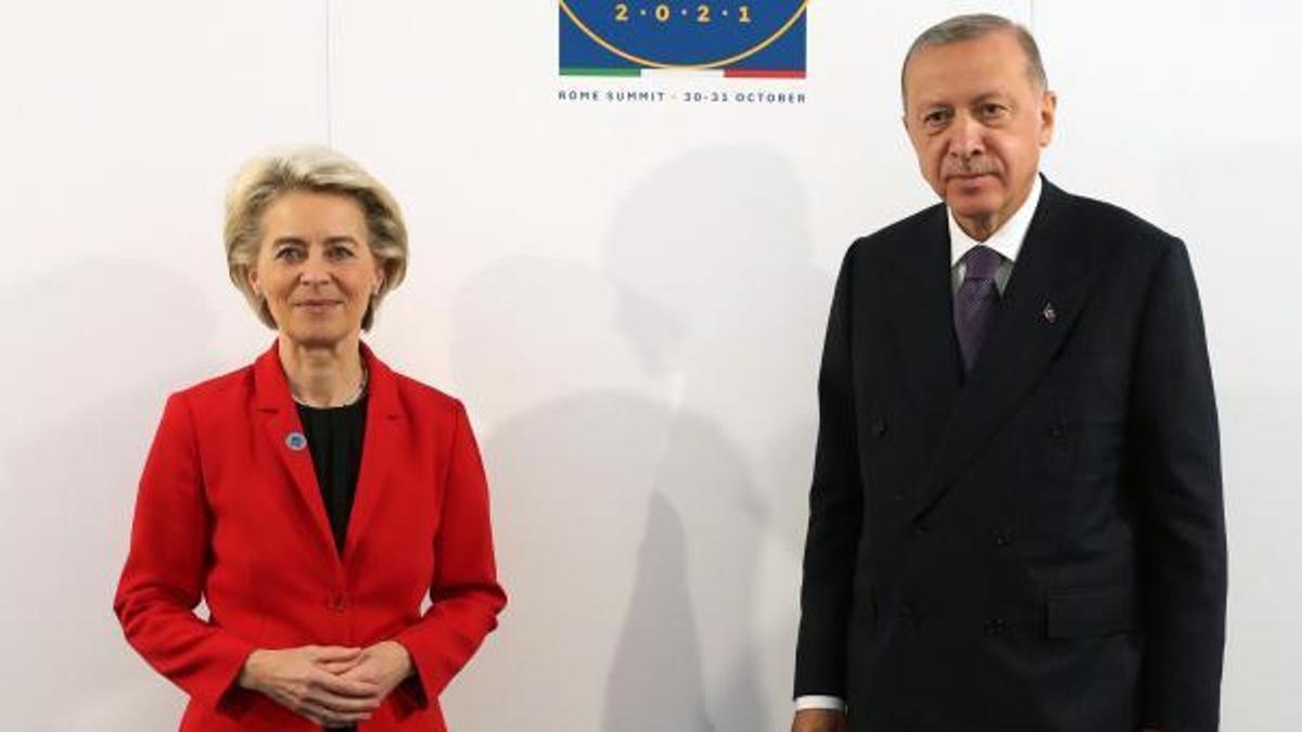 Cumhurbaşkanı Erdoğan, AB Komisyonu Başkanı ile görüştü