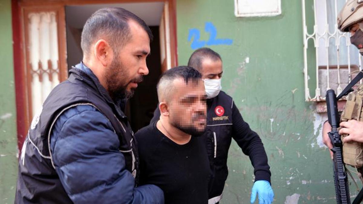 Torbacı, pitbull köpeklerle korunuyor