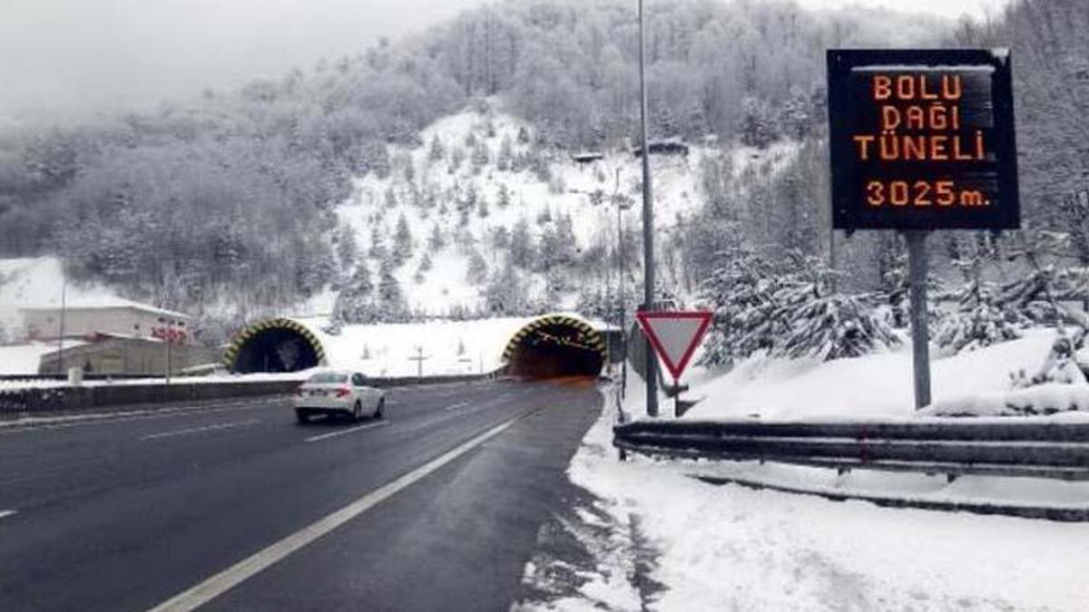 Bolu dağı kar durumu! Bolu dağı tüneli açık mı, kapalı mı? Son durumu…