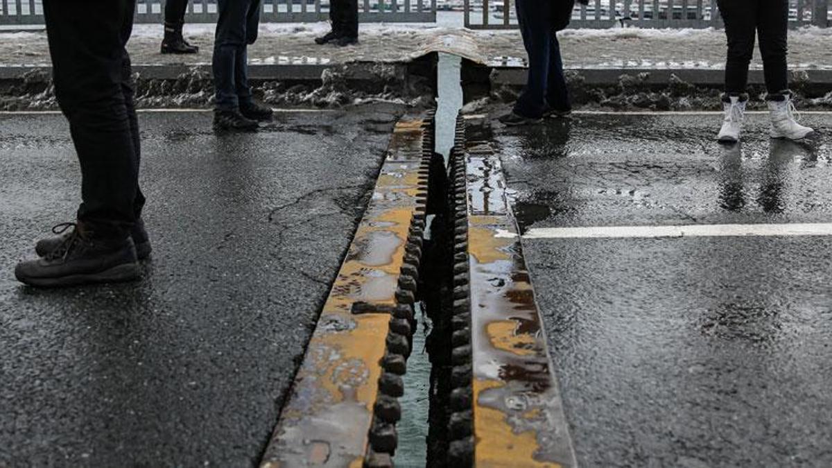 Unkapanı Köprüsü yine kapatıldı