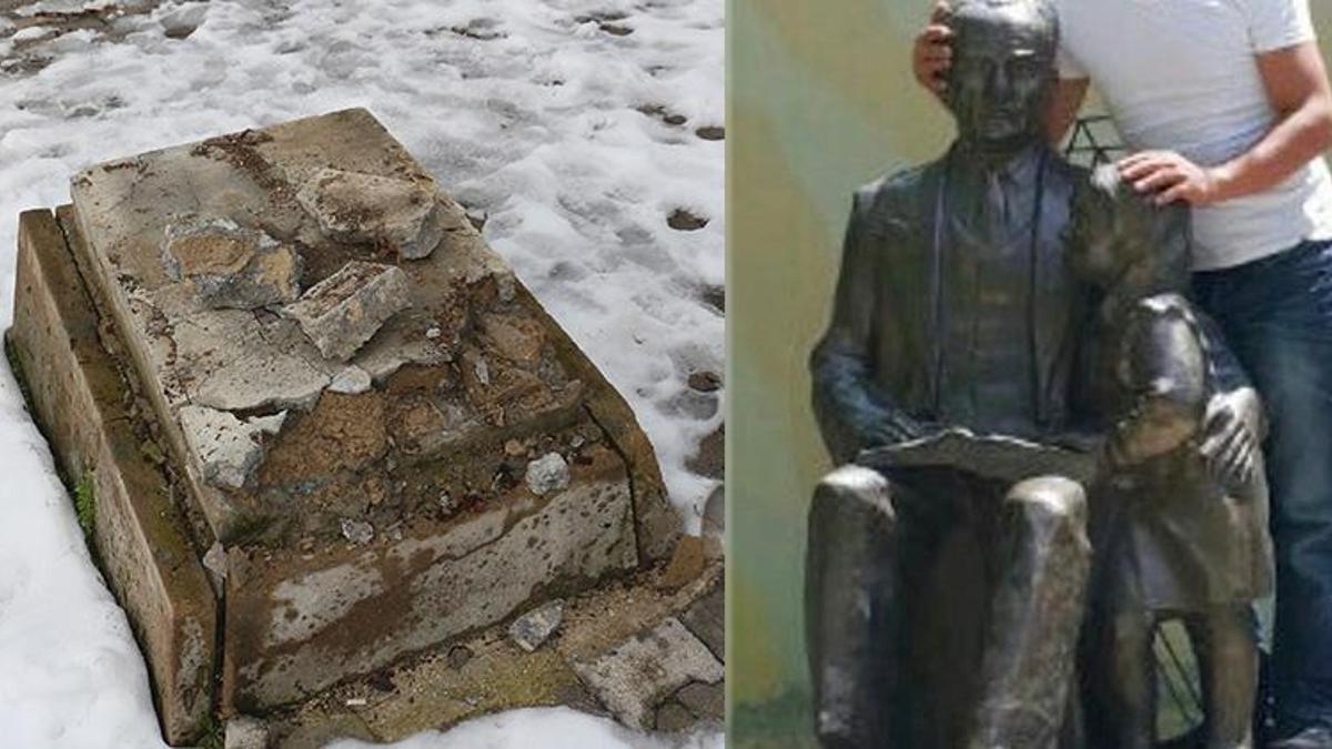 Atatürk'ün heykelini bin liraya satıp, 250'şer lira paylaşmışlar!