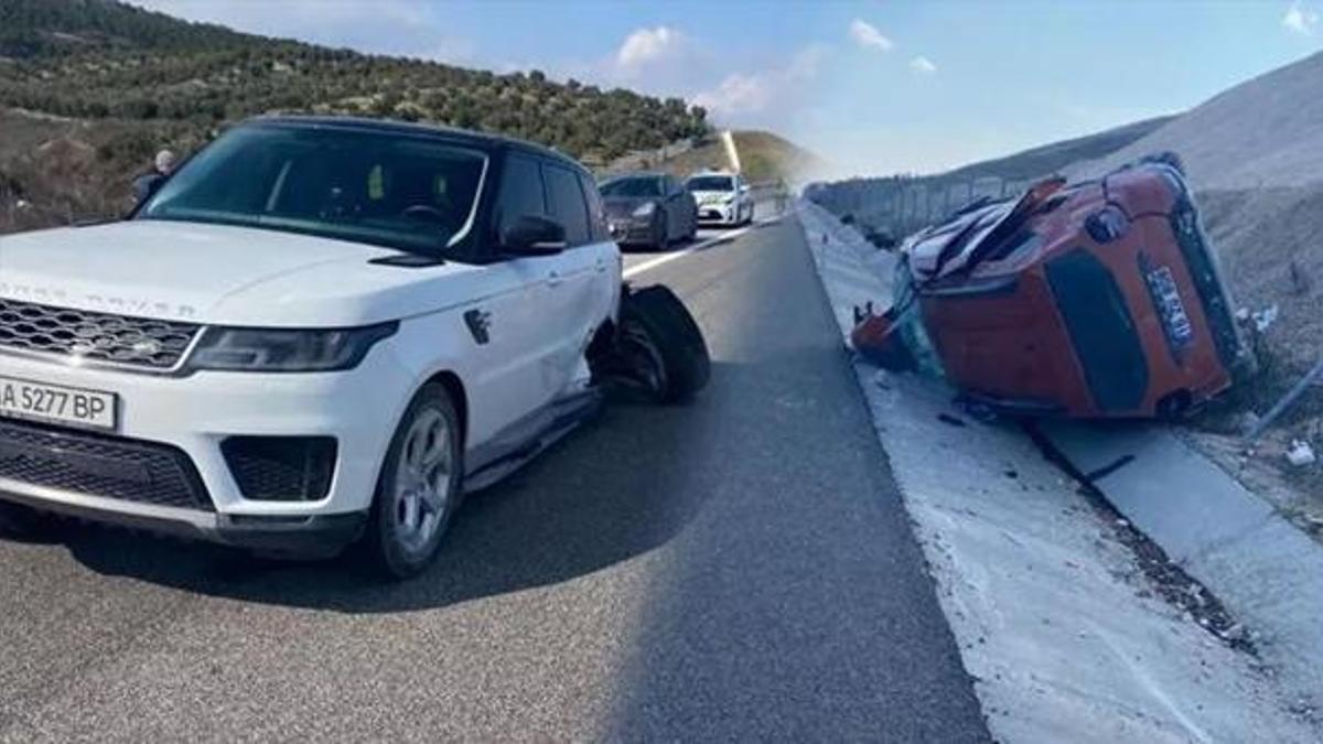 Ukraynalı eski futbolcu Yakovenko, Manisa'da cipiyle kaza yaptı