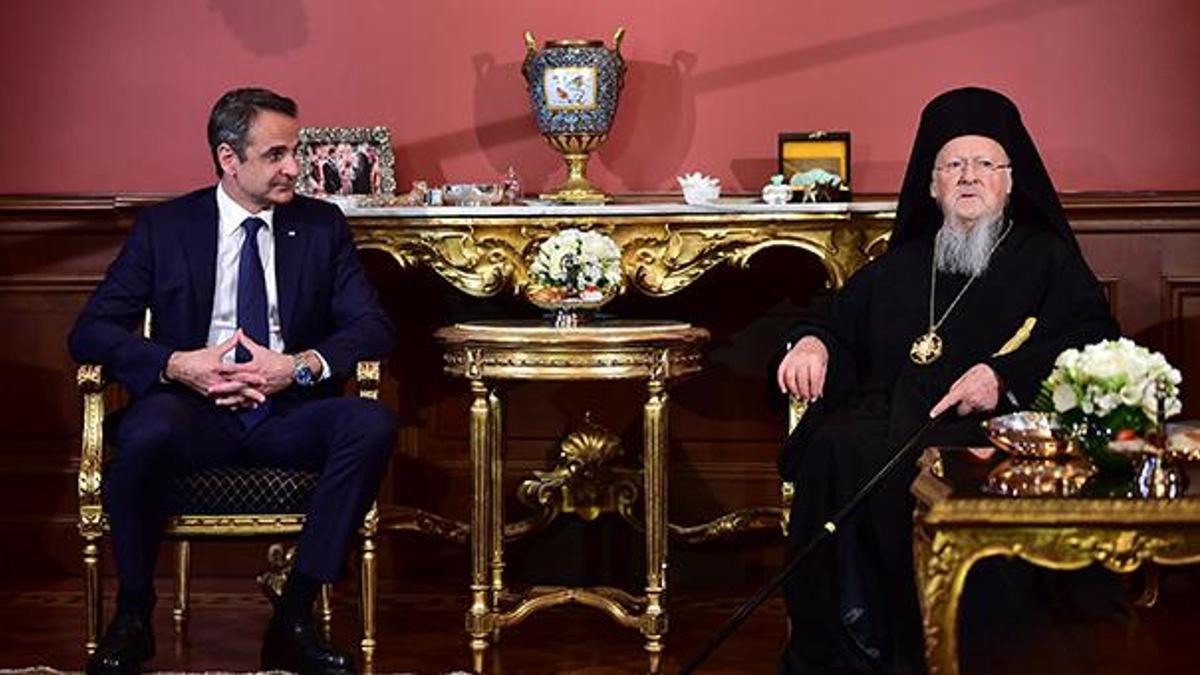 Miçotakis, Fener Rum Patriği Bartholomeos'u kabul etti