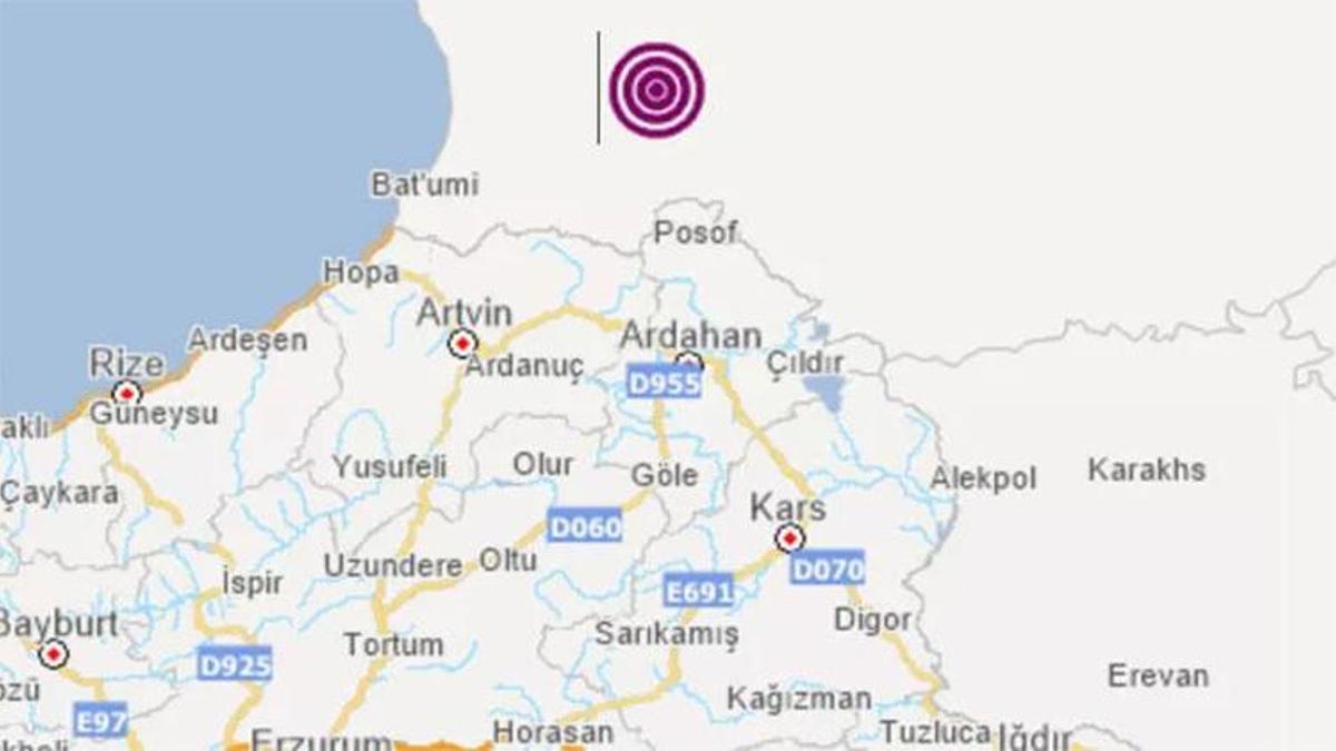 Gürcistan'da 4.5 büyüklüğünde deprem!