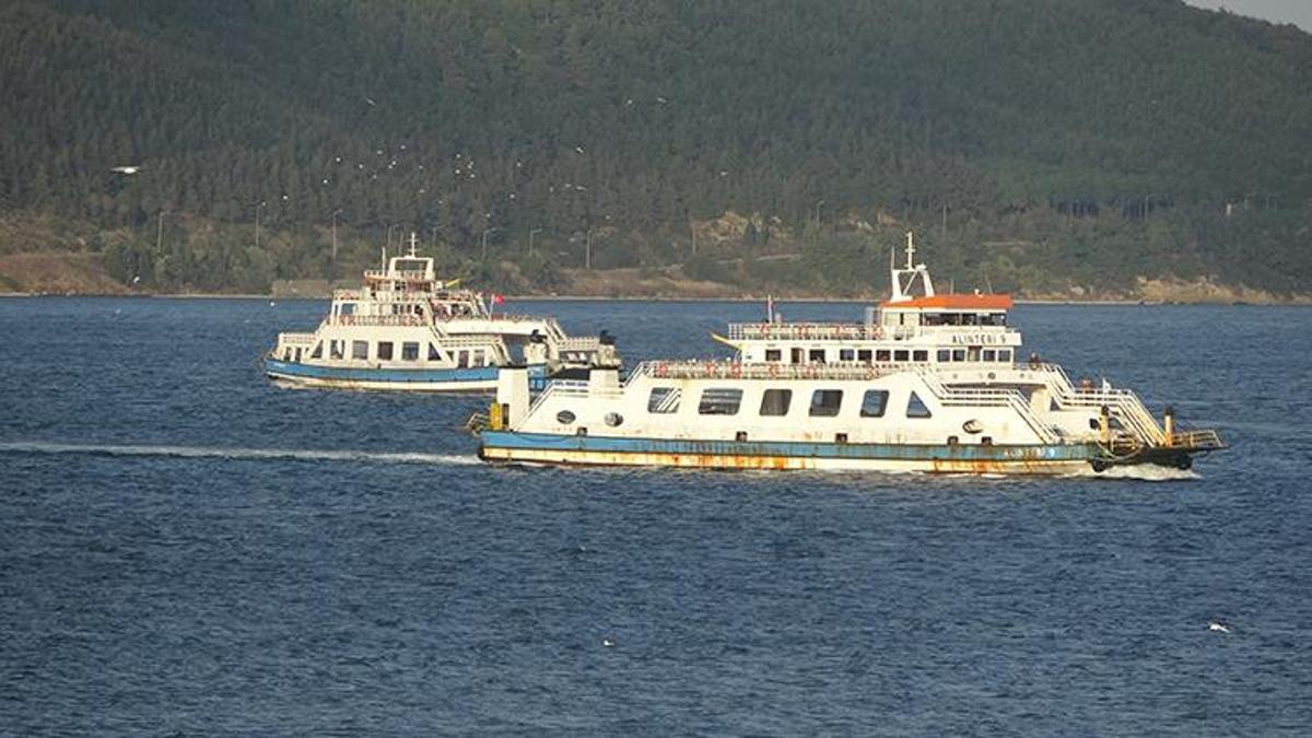 Çanakkale'de deniz ulaşımına fırtına engeli