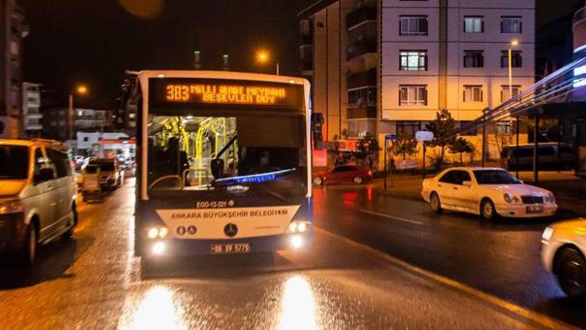 Ankara’da EGO otobüslerinde 24 saat ulaşım başlıyor! İşte Semt, güzergah ve sefer saatleri...